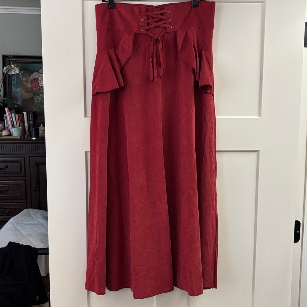 NEW Shein Corset Suede Style Skirt
